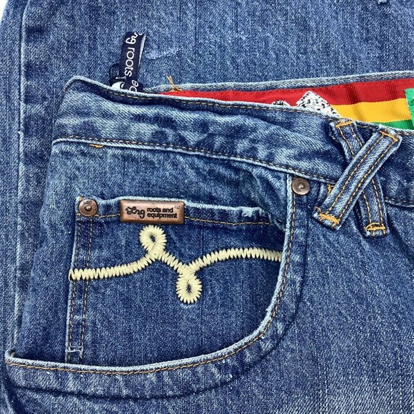 LR Geans by LRG Jeans Men's Size 42 x 33 Hip-Hop No Babylon Distressed Cut-out - Picture 5 of 10